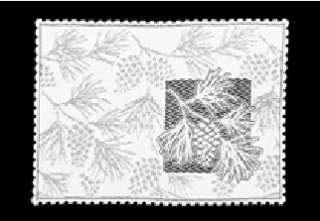 placemat is from the Heritage Lace Woodland collection. It is 14x20 