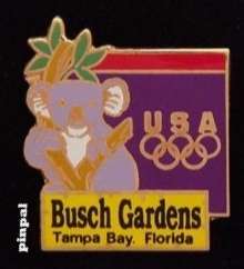 Busch Gardens Olympic Pin ~ Atlanta ~ 1996 ~ Koala Bear  