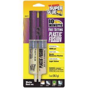 Super Glue Corporation 1 oz. Plastic Fusion Super Glue Syringe 15277 