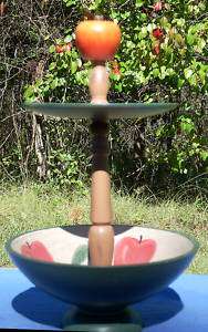 TIERED APPLE TRAY, CENTERPIECE FOR ANY TABLE  
