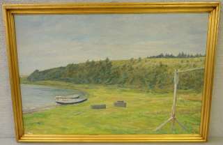 Hjalmar WESTERDAHL (1890 1969) Boote am sonnigen Ufer  