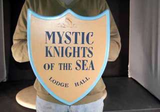 Amos n Andy Mystic Knights of the Sea Lodge Hall Sign  