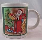   housewares stoneware coffee cocoa tea cup mug santa christmas