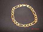 Classic Mens Bracelet 10k Yellow Gold Infinity Link 46 Grams  