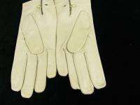 Vintage Stewart & Company Ladies Cream Leather Gloves  