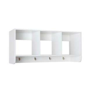 Martha Stewart Living White Wall Unit with Cubbie Storage 4937 at The 