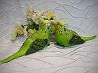 Wellensittich grün 16 cm Sittich Vogel Haustier Gar