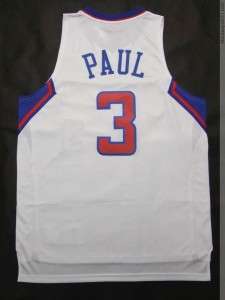 Chris Paul #3 Revolution 30 Swingman Road NBA LA Clippers White Home 