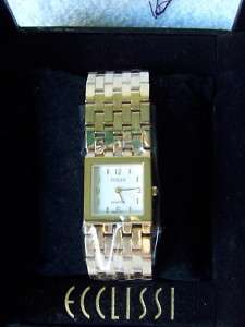 Ecclissi Watch with Gold Tone Band  