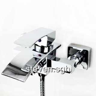Single Handle Modern Waterfall Bathroom Tub Shower Faucet 8063  