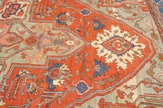 WOW 11x14ft Antique Persian Serapi rug cr 1880  