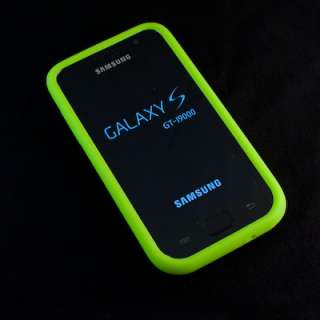 Silikon Case Tasche Hülle Samsung i9000 Galaxy S Grün  