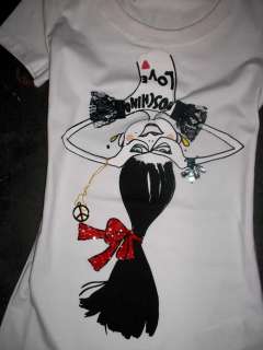 New Moschino Womenscartoon clowngirl Shirt Sz.40 44 2 color  