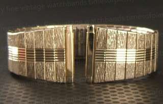 nos Vintage Long Gold BULOVA 22mm Exp Watch Band  