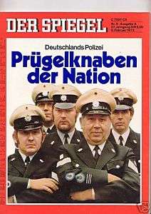 Spiegel 5.2.1973 Deutschlands Polizei  