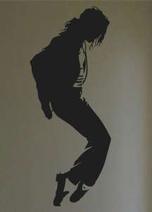 Michael Jackson Silhouette Wall Quote Decor Decal 56  