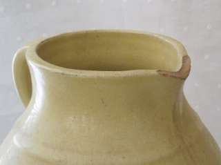 Early Glazed Pottery Stoneware Buttermilk #232 Pitcher  
