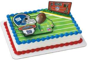 NEW YORK GIANTS NFL FOOTBALL CAKE DECORATION TOPPER NEW  