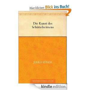   des Schüttelreimens eBook Julius Stinde  Kindle Shop