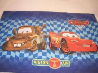 This is a Cars Movie Standard Pillow Case. It is in good condition.