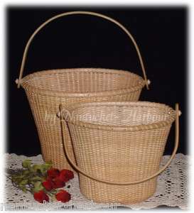 New w/ Tags 2 Larger NANTUCKET TOTE BASKETS w/ HANDLES  