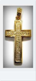 iced out hip hop pendant charm cross gold w necklace 24 chain 4050g 