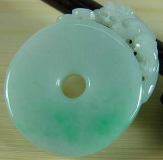   Natural Grade A Jade Jadeite Pendant Pixiu Circle Donut P 287 2  