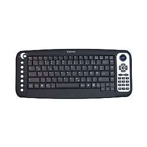 KeySonic ACK 616RF (UK) Mini Keyboard, RF2.4GHz, Laser Trackball, RoHS 