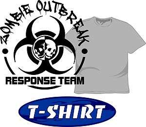 Zombie Outbreak Response Team T Shirt Funny Humorous Funny Apocalypse 