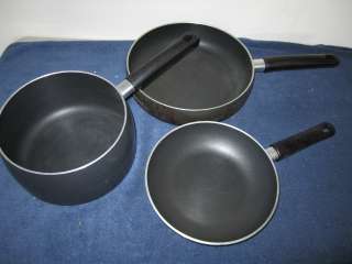 PAMPERED CHEF SAUCE PANS (3) COOKWARE  