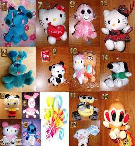 Plush Character, anime & Keychains  Pick your Favorite  