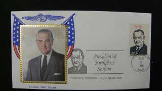 Presidents 36 Covers Rare Birthplace Cancel Colorano Si  