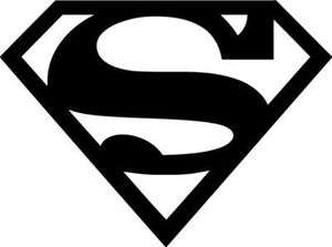 Superman Logo Vinyl Sticker Decal DC Comics Movie   Choose Size and 