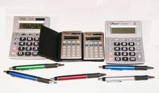 ELECTRONIC CALCULATORS 2 LARGE & 2 SMALL CALCULATORS PLUS 5 FREE INK 