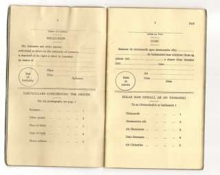 India 1956 International Driving License  