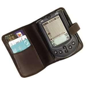  Avenues In Leather Bifold PDA Case With Tab, Brown  