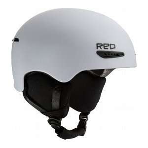 Red Avid Snowboard Helmet White 