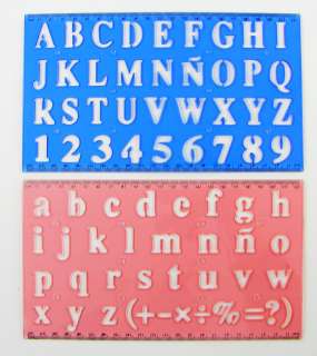 Buchstaben Schablonen 4 Stück Schablonen Druck Buchstaben Set groß 