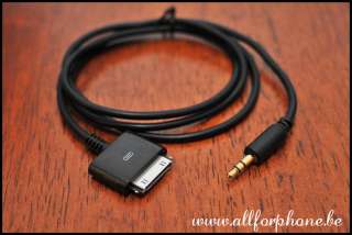   Cable iPhone iPod vers AUX 3.5mm Jack NOIR Black