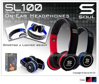 SOUL by Ludacris SL100 Ultra Dynamic On Ear Headphones GENUINE NEW RED 