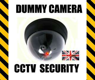 Dummy Fake Flashing Red LED CCTV DOME SECURITY Camera  
