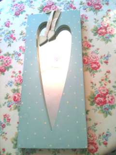 EAST OF INIDA MIRROR, DUCK EGG BLUE, HEART SHAPED MIRROR SECTION 