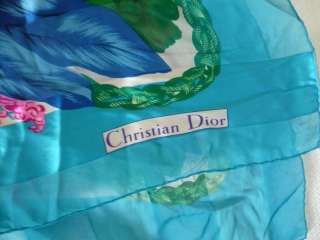   Châle foulard soie CHRISTIAN DIOR mode luxe