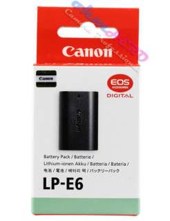 La LP E6 Originale Canon, al momento è lunica batteria con InfoChip 