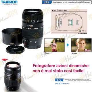 Obiettivo Tamron EF 70 300 mm Canon EOS 1000D 600D 550D  