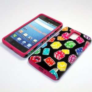   4G GLOWING MULTI COLOR DICE HYBRID CASE Cell Phones & Accessories