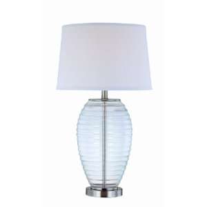 Lite Source LS 21499PS/CLR Rocio Table Lamp, Polished Steel And Clear 