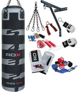 Authentic RDX Brand New 13 Piece Boxing Set with 5FT Filled Punch Bag