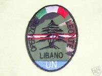 PATCH LIBANO   OPERAZIONE LEONTE   DESERT  