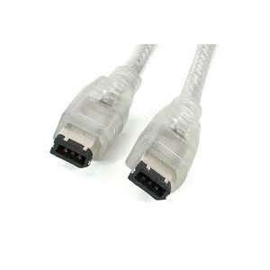  Firewire 6pin to 6pin (FW 400 to FW 400) Cable 3 Clear 